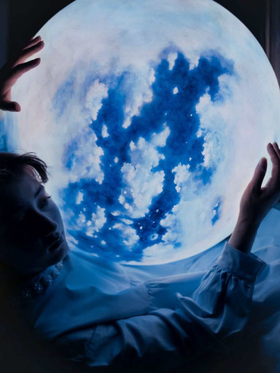 台灣ACORN Studio夢幻藍色月球燈Moon Titan Luna