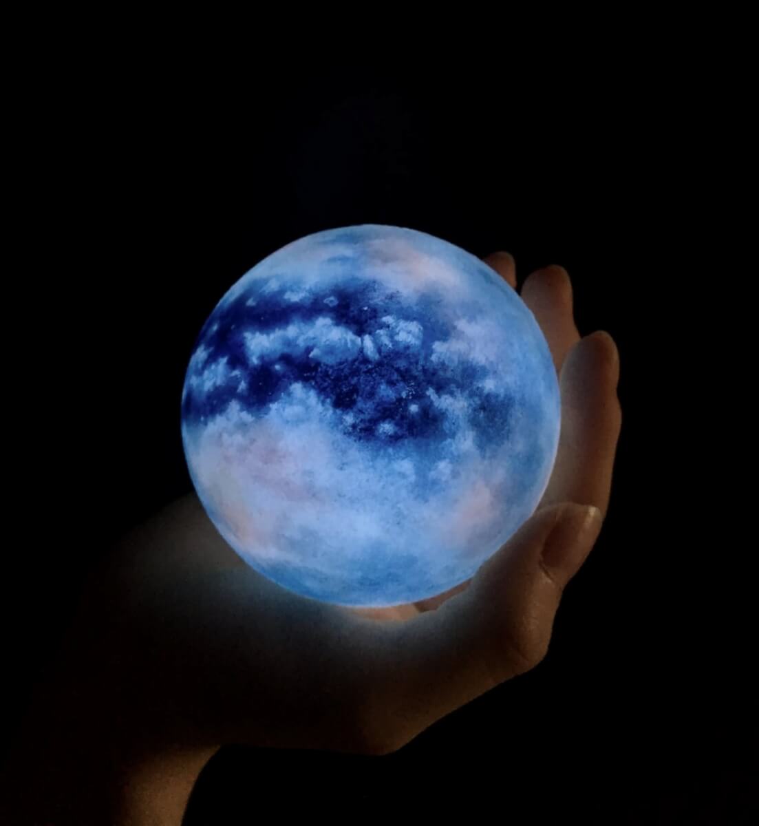 台灣ACORN Studio夢幻藍色月球燈Moon Titan Luna