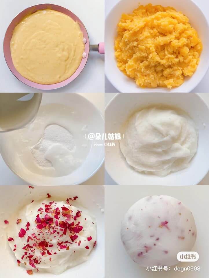 【冰皮月餅食譜】6步DIY絕美玫瑰奶黃冰皮月餅