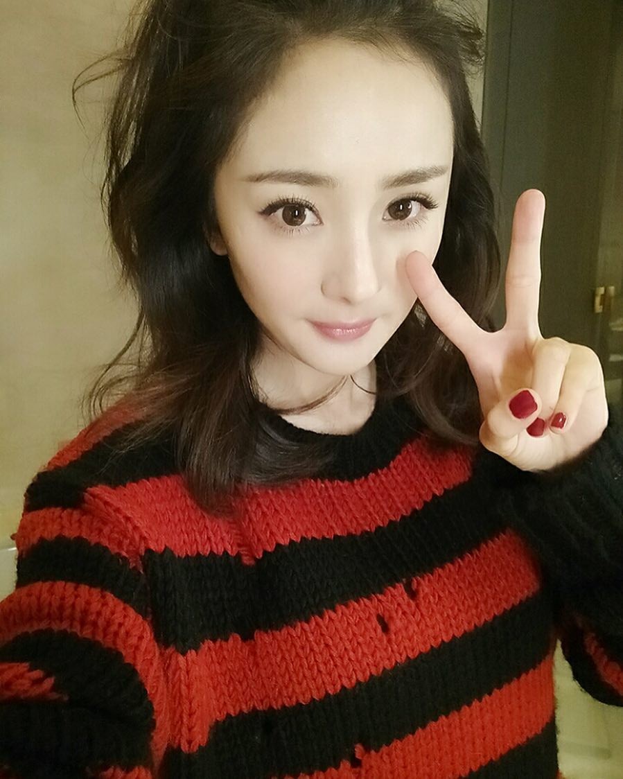 楊冪,Angelababy,素顏自拍,生日