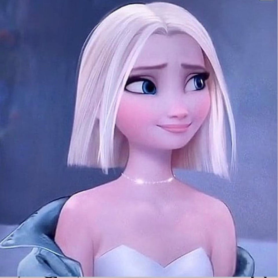 迪士尼公主現代造型插畫Yudelmis 貝兒/Elsa/小魚仙換上現代妝容穿搭