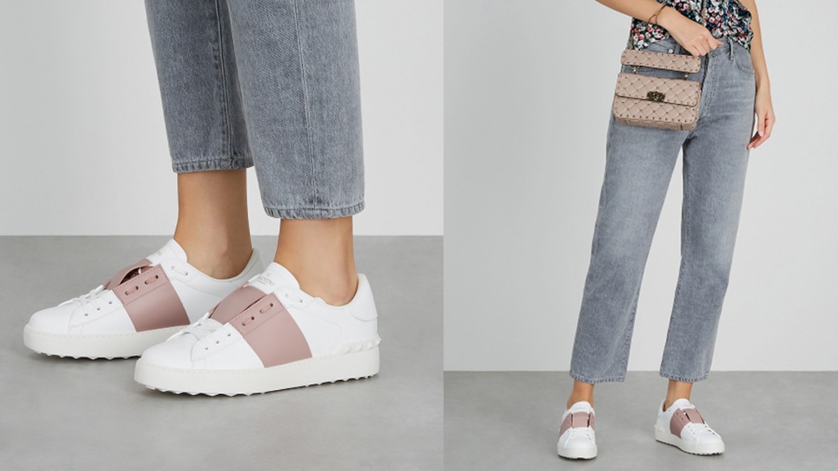 VALENTINO Valentino Garavani Open white leather sneakers 9折優惠價HK$4,500