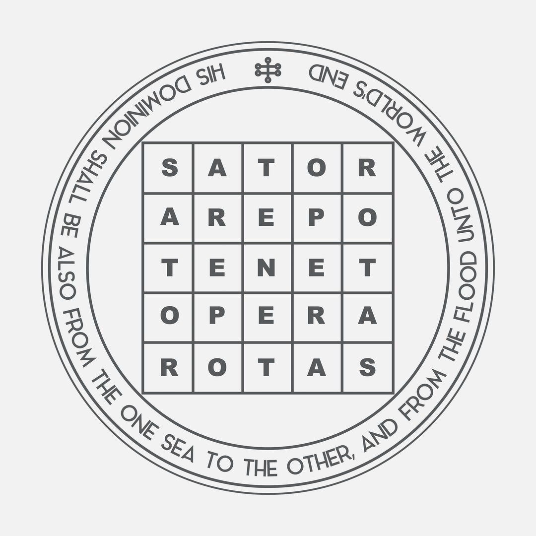 電影實在太多謎題,網民們還發現了不同的彩蛋!片名 「TENET」其實是出自西方古老著名的迴文「Sator魔方陣」。