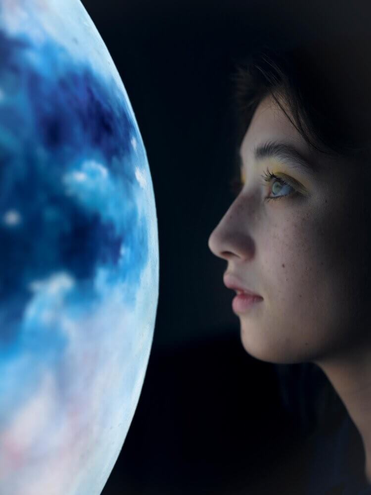 台灣ACORN Studio夢幻藍色月球燈Moon Titan Luna