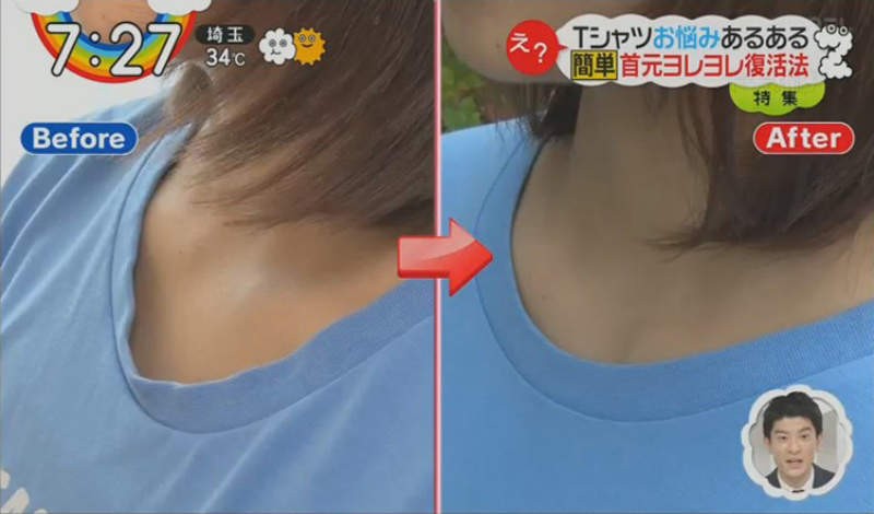 效果非常明顯,只要不要再刻意拉扯和用對的方法晾曬衣服就可以了~