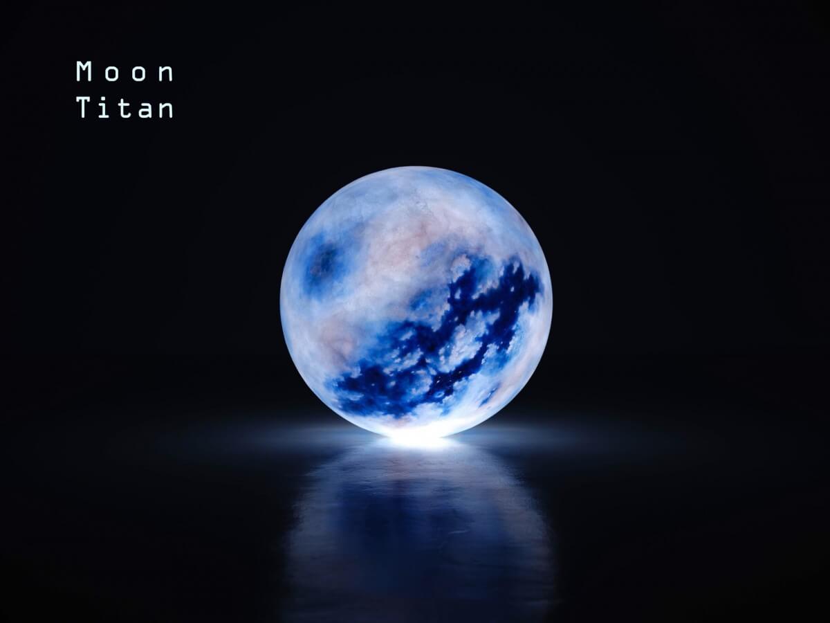 台灣ACORN Studio夢幻藍色月球燈Moon Titan Luna