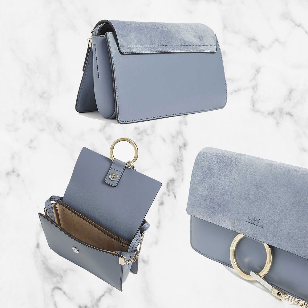 【名牌手袋外國網購】這款簡約優雅的Faye系列手袋同樣也值得入手，同樣也有小小的金屬環圈，盡現品牌凡元素，相當易配襯！