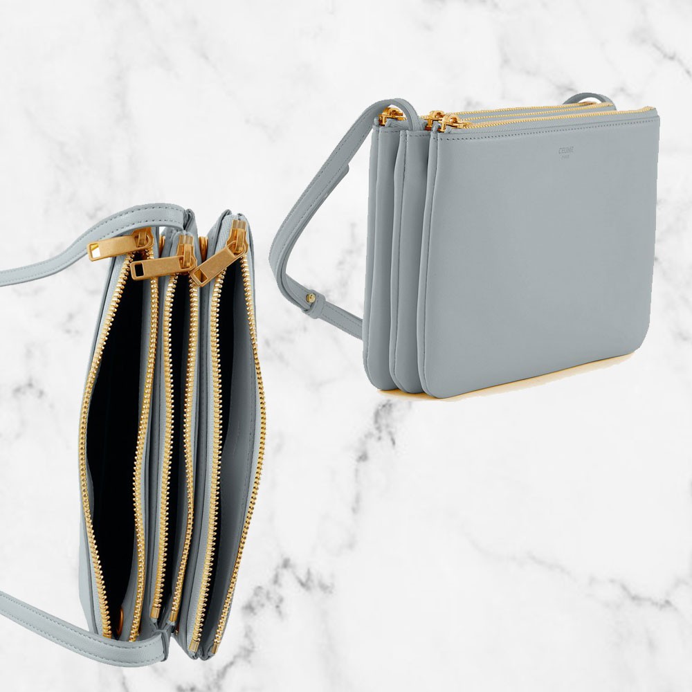 【名牌手袋網購】手袋本身為扁身的設計，再加上有分開了3個袋子，令中間多了隔層，不能裝下太多東西，但是一般的隨身物品還是可以全裝下的～