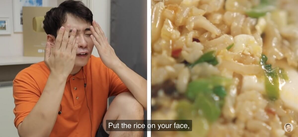 被公認嘴賤的Uncle Roger更在影片中搞笑，稱Gordan Ramsey廚藝沒有甚麼好挑剔，但是他卻留意到他的皮膚有點乾燥，更笑言他可以去找Jamie Oliver用他的濕炒飯敷臉「保濕」！