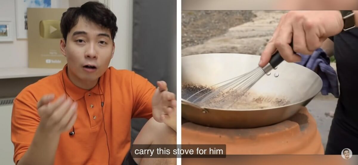 網民大讚他對於食材的高要求是對炒飯這道菜的尊重，並不像其他外國廚師般「亂煮」，煮法更有亞洲人炒飯最重要又最虛浮的「鑊氣」。