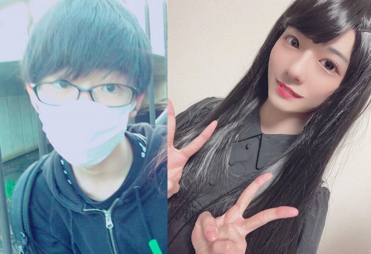 【偽娘整容】即時引來了不少網民分享自己的前後對比圖,驚覺原來世上還有很多男生也熱愛玩偽娘Cosplay