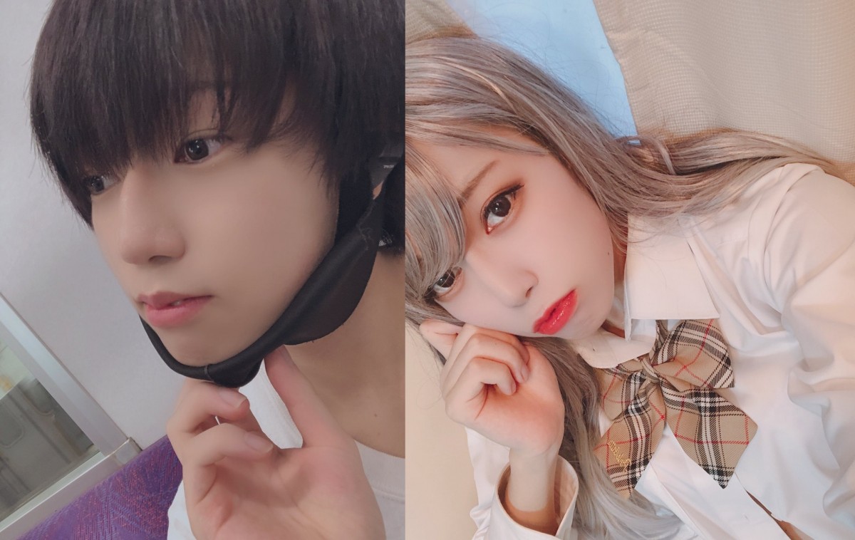 【偽娘整容】「夏野きゅーり」的前後對比圖的貼文一出,亦引來了連鎖反應,網民還特意發起了「#完全看不出是同一人」