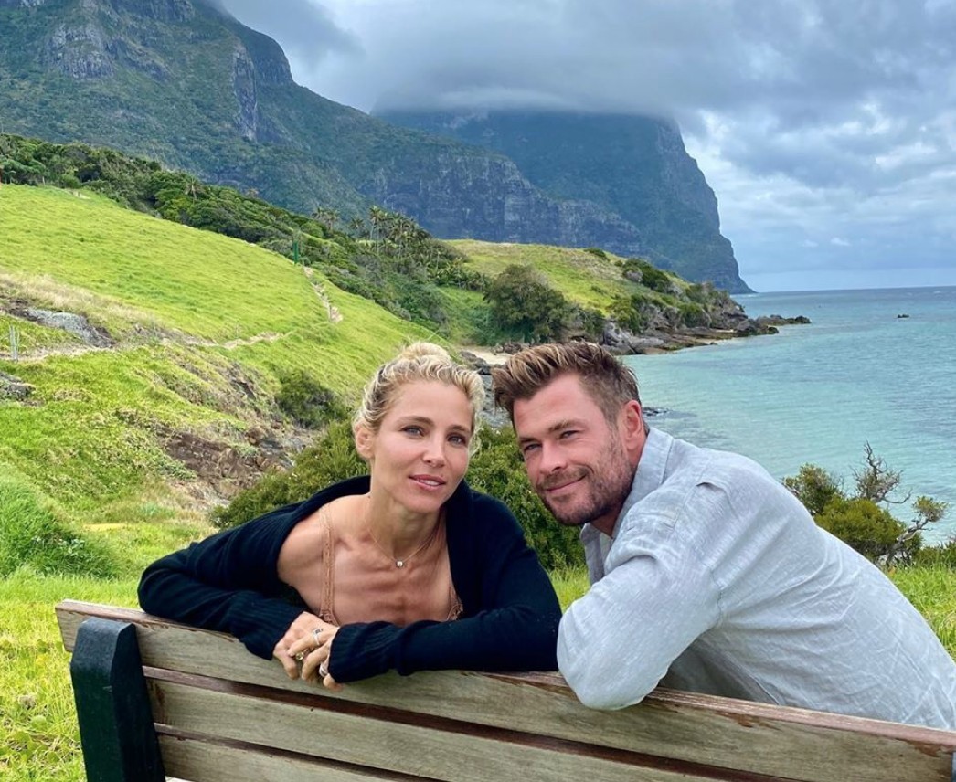Chris Hemsworth與太太Elsa Pataky結