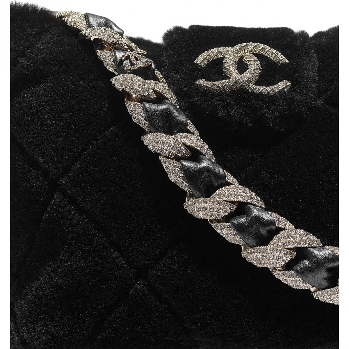 【CHANEL手袋2020】秋冬必買毛絨手袋/牛油果綠/雪白水鑽Flap Bag/Handbag