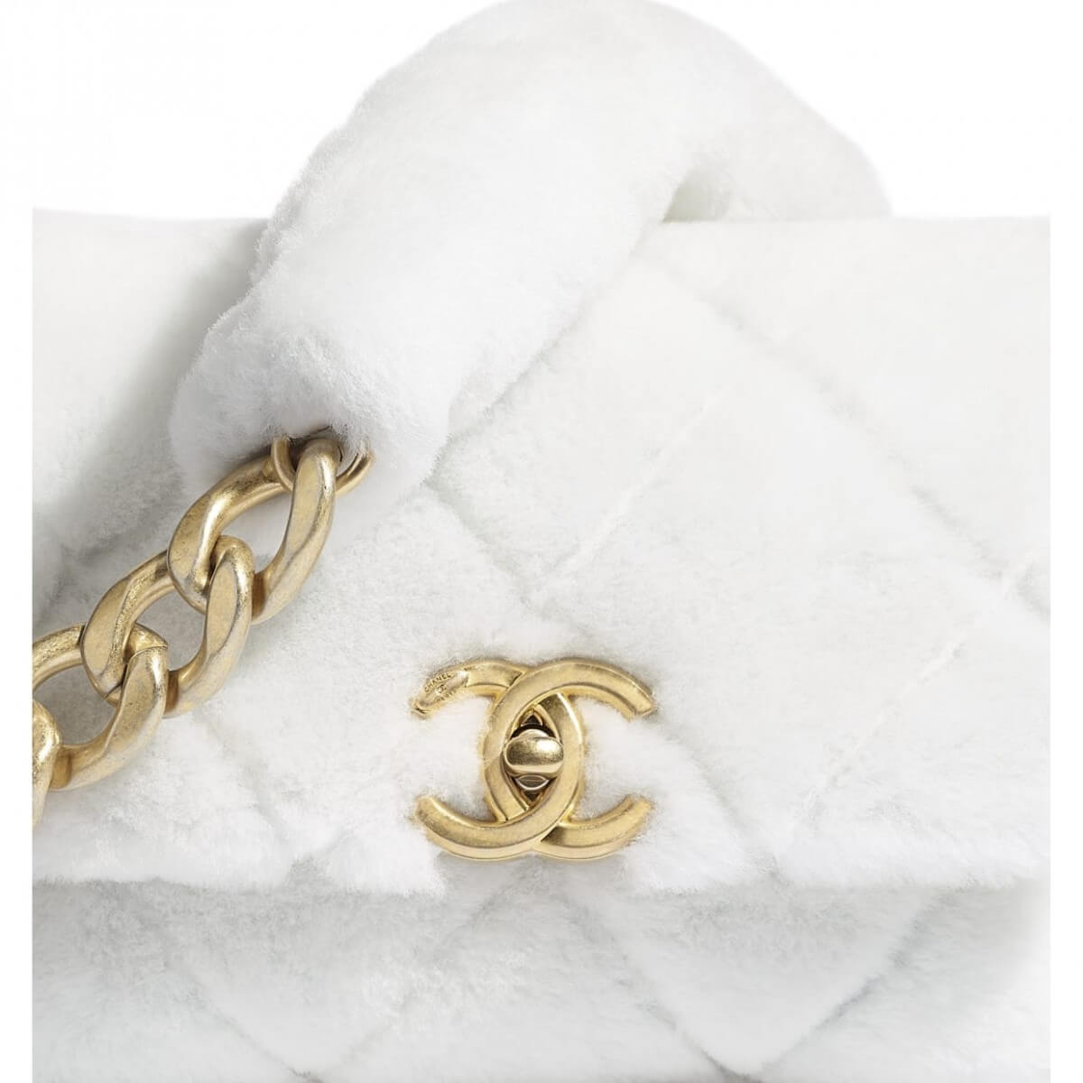 【CHANEL手袋2020】秋冬必買毛絨手袋/牛油果綠/雪白水鑽Flap Bag/Handbag