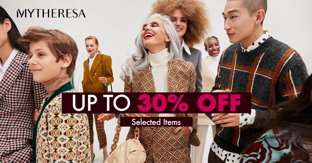 【Black Friday 2020 優惠】mytheresa在Black Friday也會有低至7折的優惠,現時多件貨品已經有折扣,不用輸入優惠碼,直接點進購物車便可~