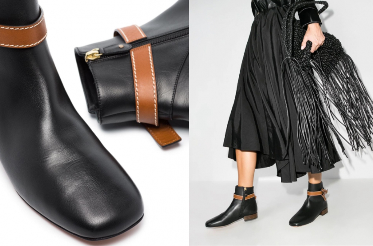【Black Friday 2020】FARFETCH折上折優惠LOEWE Gate 25mm ankle boots HK$6,075