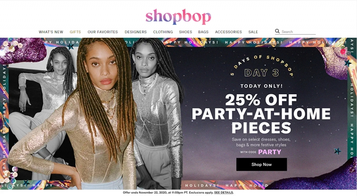 【Black Friday 2020 優惠】Shopbop是美國Amazon旗下的名牌女裝及手袋的折扣網店,所售賣的品牌都是為港人所熟悉的,例如Michael Kor, Tory Burch, Y-3等等