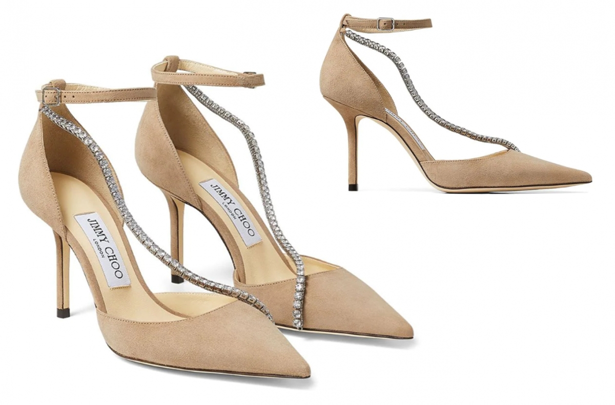 【Black Friday 2020】FARFETCH折上折優惠#Jimmy Choo Talika metallic-effect 85mm pumps HK$7,490 7折優惠價HK$4,719