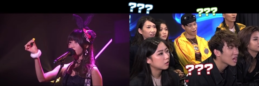 【全民造星III葉小妍】但是一眾評審及工作人員對此都大感驚訝,看不懂她的魔術變出了甚麼神奇的東西來,而花姐(黃慧君)對此魔術更是不感欣賞:「呆咗......多謝你呢段開場白!」
