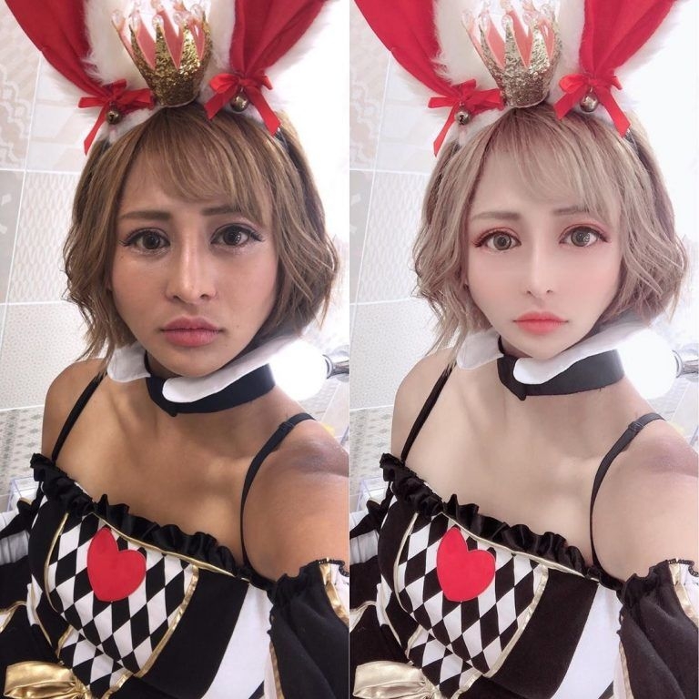 【整容】「櫻井野之花」也不時會在自己的社交平台分享不少美照,不過現時大家PO相都一定會事先修圖或加入美顏濾鏡