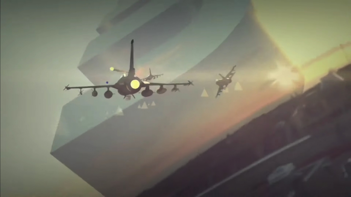 白石怜還刻意把主題弄成世界末日的感覺,加上一點刺激的電影感,宏偉感覺超像真~地球就迅即失去網路,軍事基地就派出戰機直奔飛上天空,然後就開展一場駁火戰~