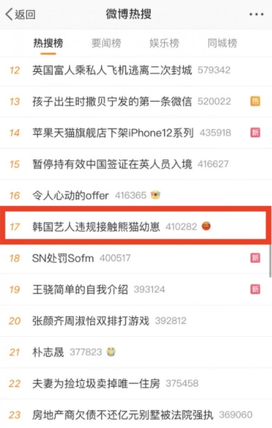 BLACKPINK成員帶妝抱熊貓惹中國人不滿