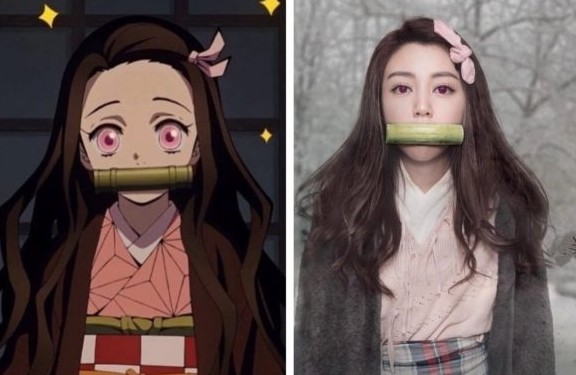 當中造型可愛,最受人矚目的角色便是女角「竈門禰豆子」,她是主角「竈門炭治郎」的妹妹。不少藝人也迷上這個角色,更cosplay了「禰豆子」!「禰豆子」有著水汪汪的大眼睛和可愛的童顏,要扮演她的人當然也需要有一定實力的顏值!其中還原度頗高的扮演者就有香港藝人衛詩雅!