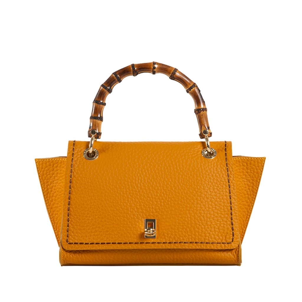 【MIRTA網購手袋】Posillipo Gaiola手袋以柔軟的全粒面皮革製成,打開手袋,內裏並沒有隔層,收納容量極高!