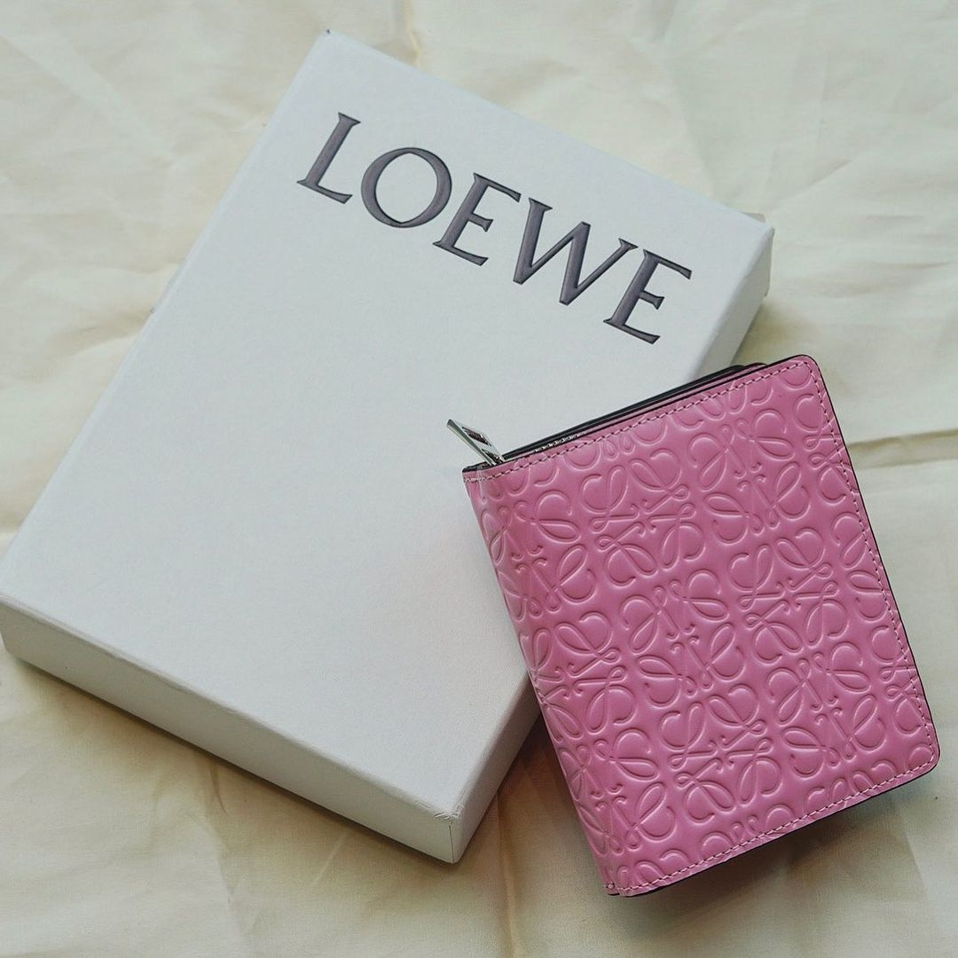 LOEWE Repeat compact zip wallet