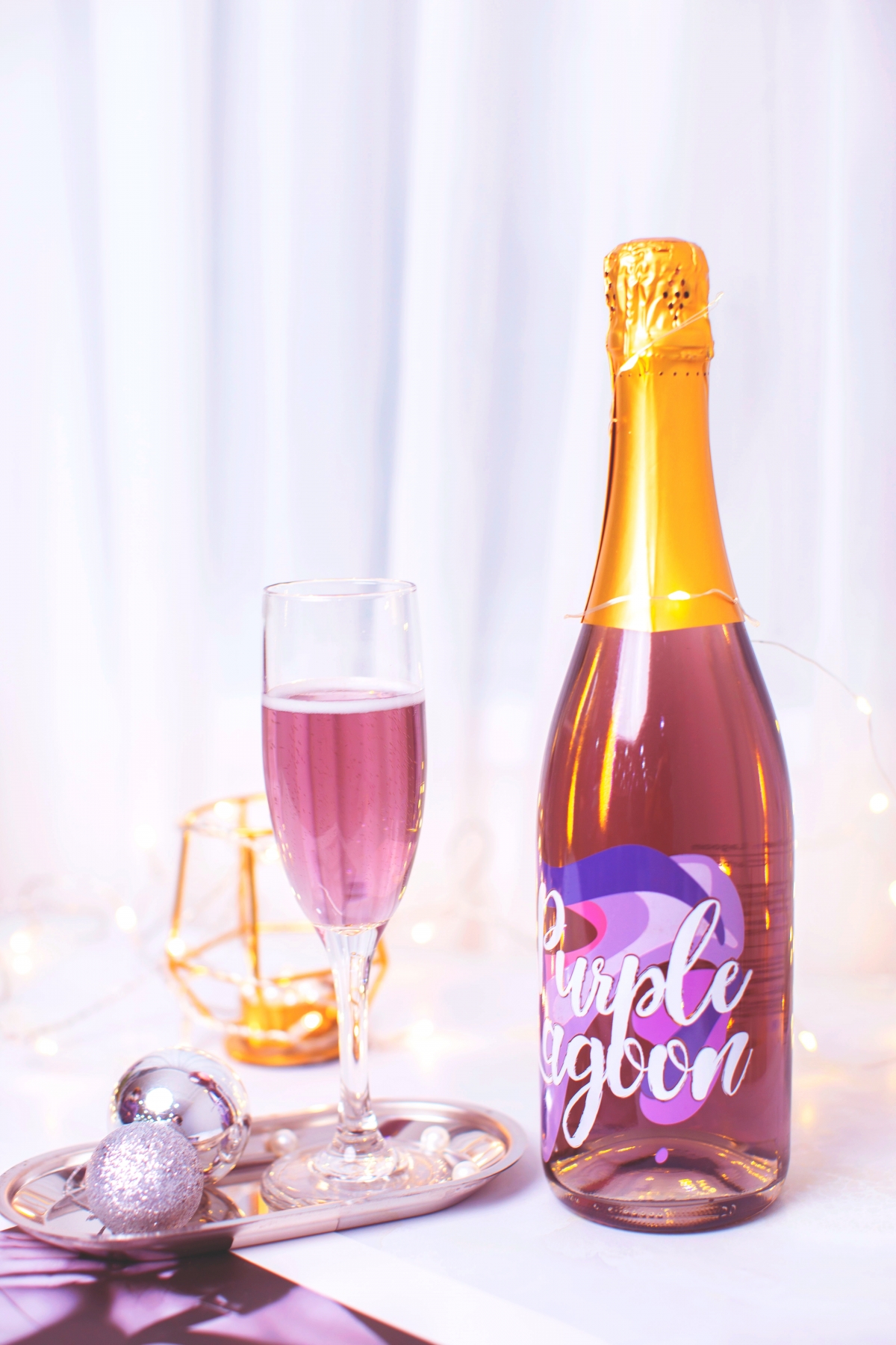 香港紫色汽酒Purple Lagoon薰衣草葡萄汽酒
