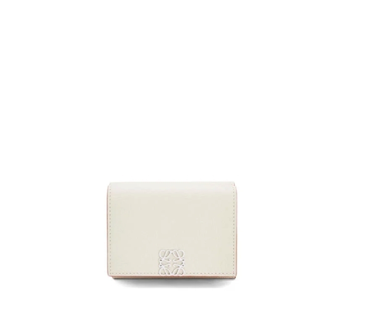 Loewe Anagram trifold 6 cc wallet in pebble grain calfskin