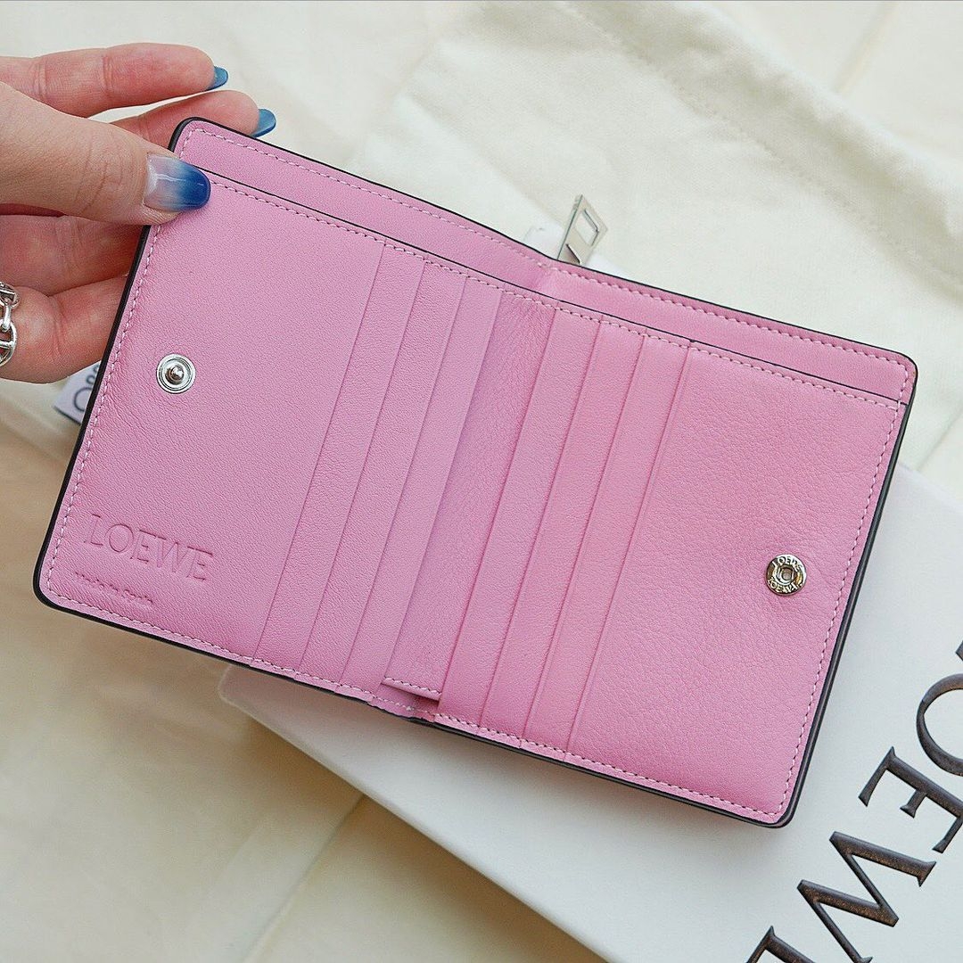 LOEWE Repeat compact zip wallet