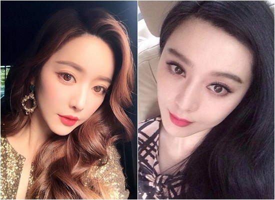 她的樣貌在十年來變得面目全非,原本單眼皮的她也變成了水汪汪的大眼睛,而臉型就由方面變了蛇精臉,就連氣質也截然不同。