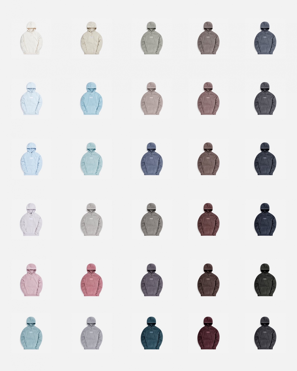 近日再以一系列由淺至深的莫蘭迪色系重新包裝經典衛衣。近30種顏色的絕美調色盤,十分吸引!