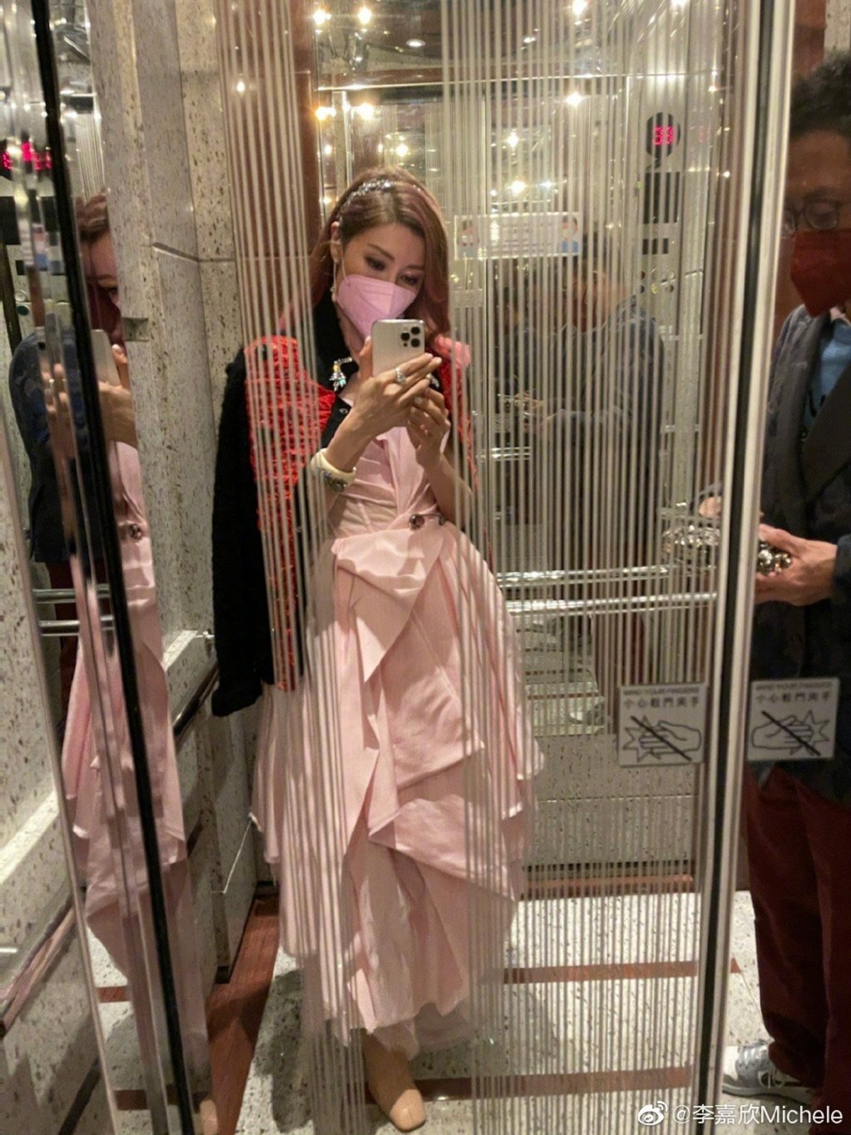 李嘉欣(Michele)嫁入豪門後過着少奶奶生活,不用為事業奔波勞碌,專心相夫教子,一直保養得宜,即使踏入50歲,她的皮膚也如雞蛋般吹彈不破,貴氣盡現。最近她和老公許晉亨一同慶祝聖誕節,在相照中竟發現李嘉欣將一頭留了多年的黑長髮染成粉紅色,一度掀起網民熱話!