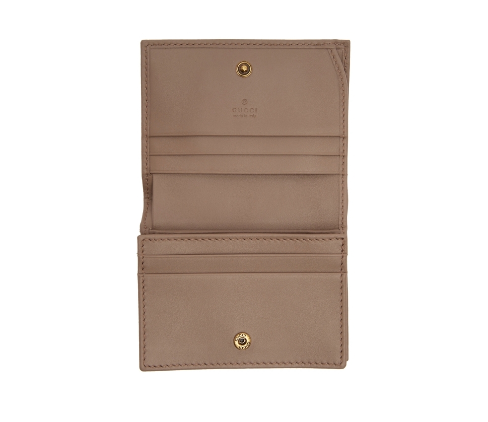 【名牌銀包卡套2021】網購LOEWE/Gucci/YSL/CHLOÉ奶茶色短銀包Card Holder