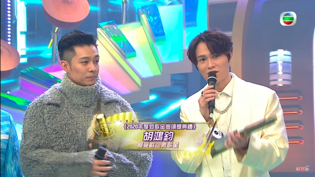 TVB《2020年度勁歌金曲頒獎典禮》得獎名單/HANA菊梓喬女歌星三連霸/周柏豪胡鴻鈞男歌星獎