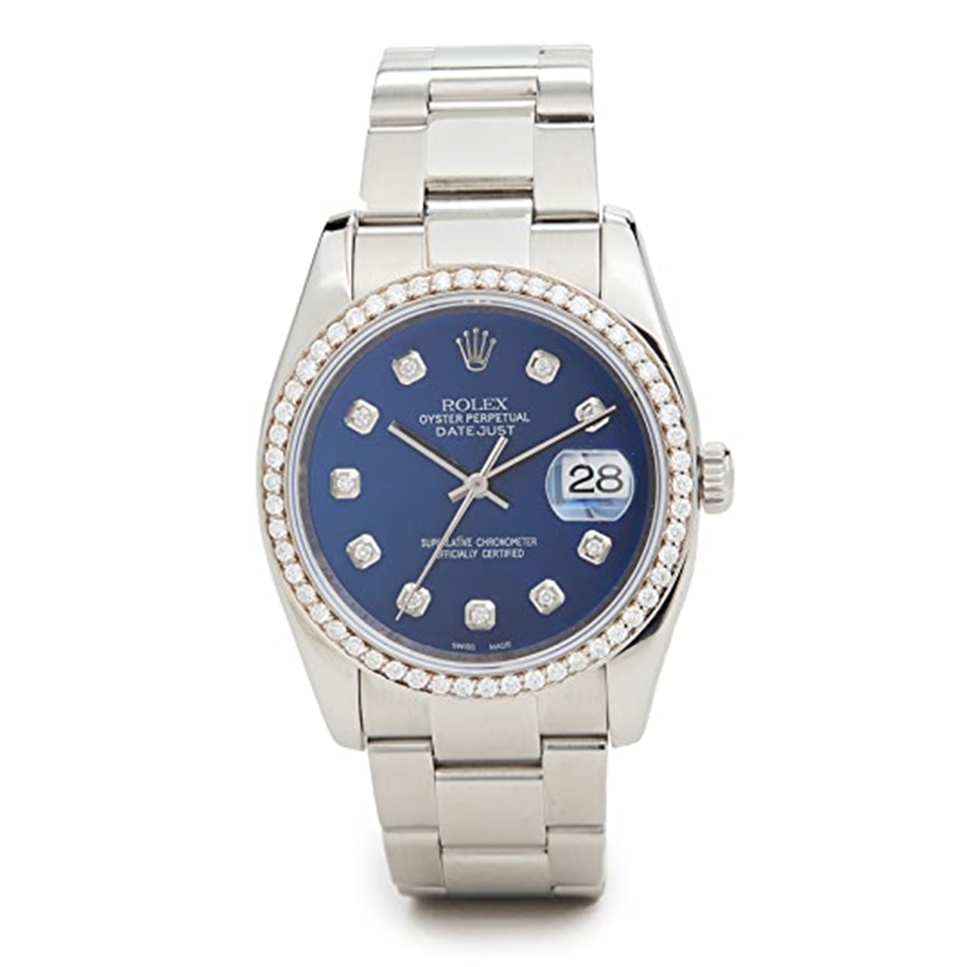 【Rolex勞力士手錶2021】36mm Gents SS Rolex Blue Diamond