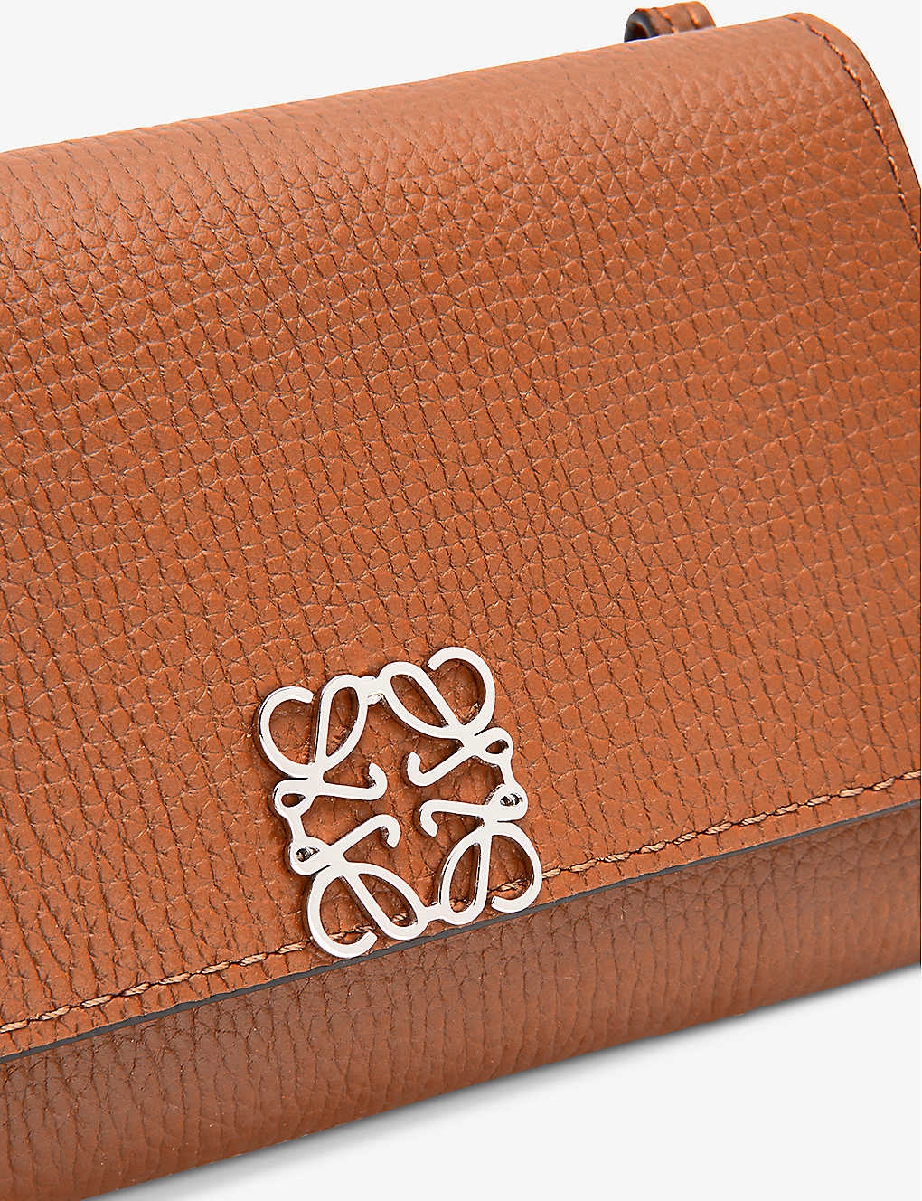 LOEWE Tan Anagram Chain Wallet Bag HKD $6250