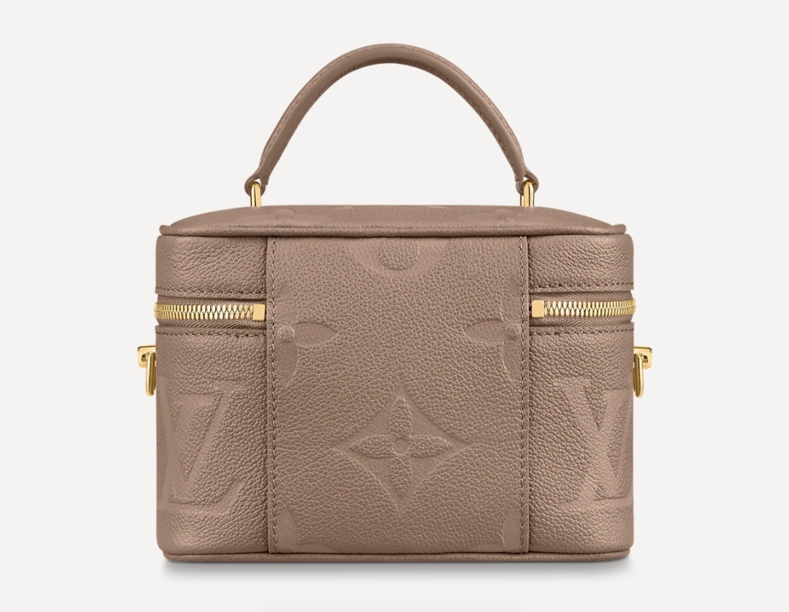 【 名牌手袋2021】LV化妝箱VANITY PM新色霧黑/米色/奶油色蔷薇木粉Giant Monogram