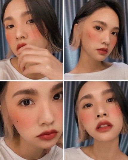 而楊丞琳也有相似的髮型，金髮的內層染讓她看起來非常型格，和Lisa的魅力十分類似！