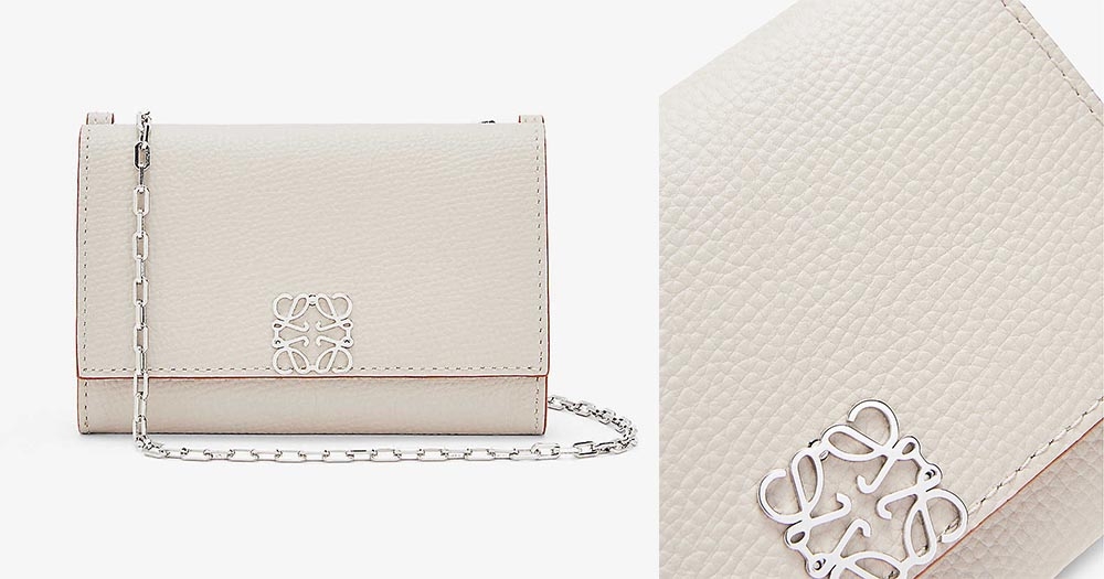 LOEWE Tan Anagram Chain Wallet Bag HKD $6250