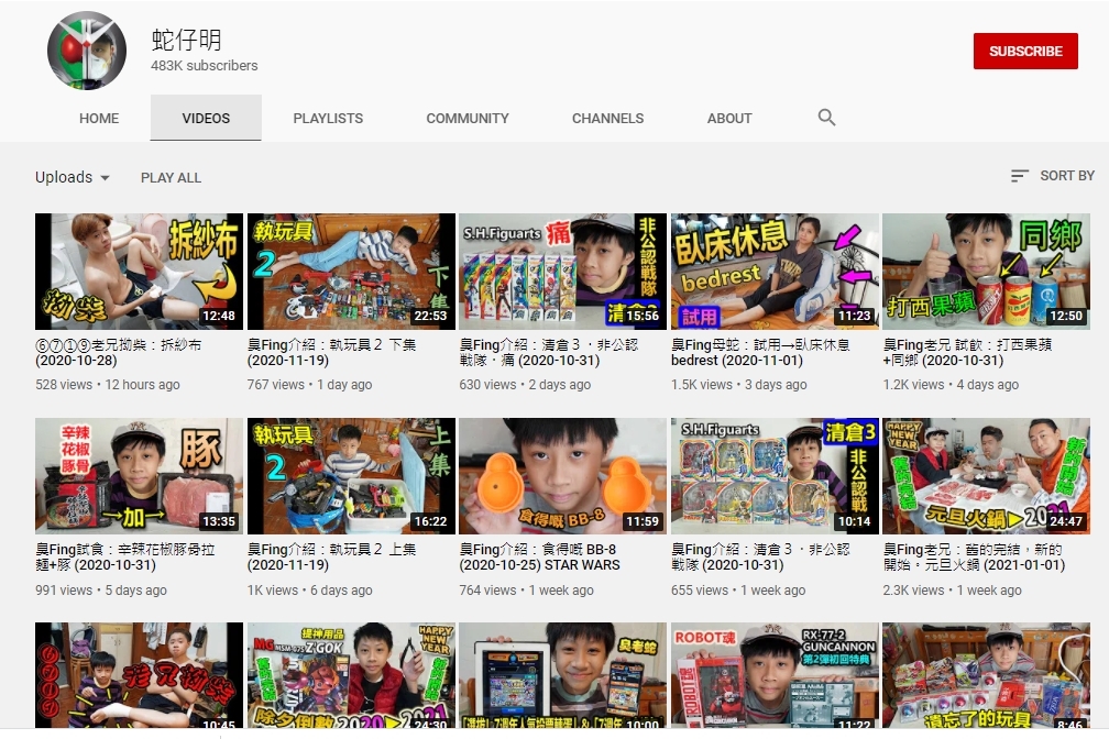 香港YouTuber收入-蛇仔明-01