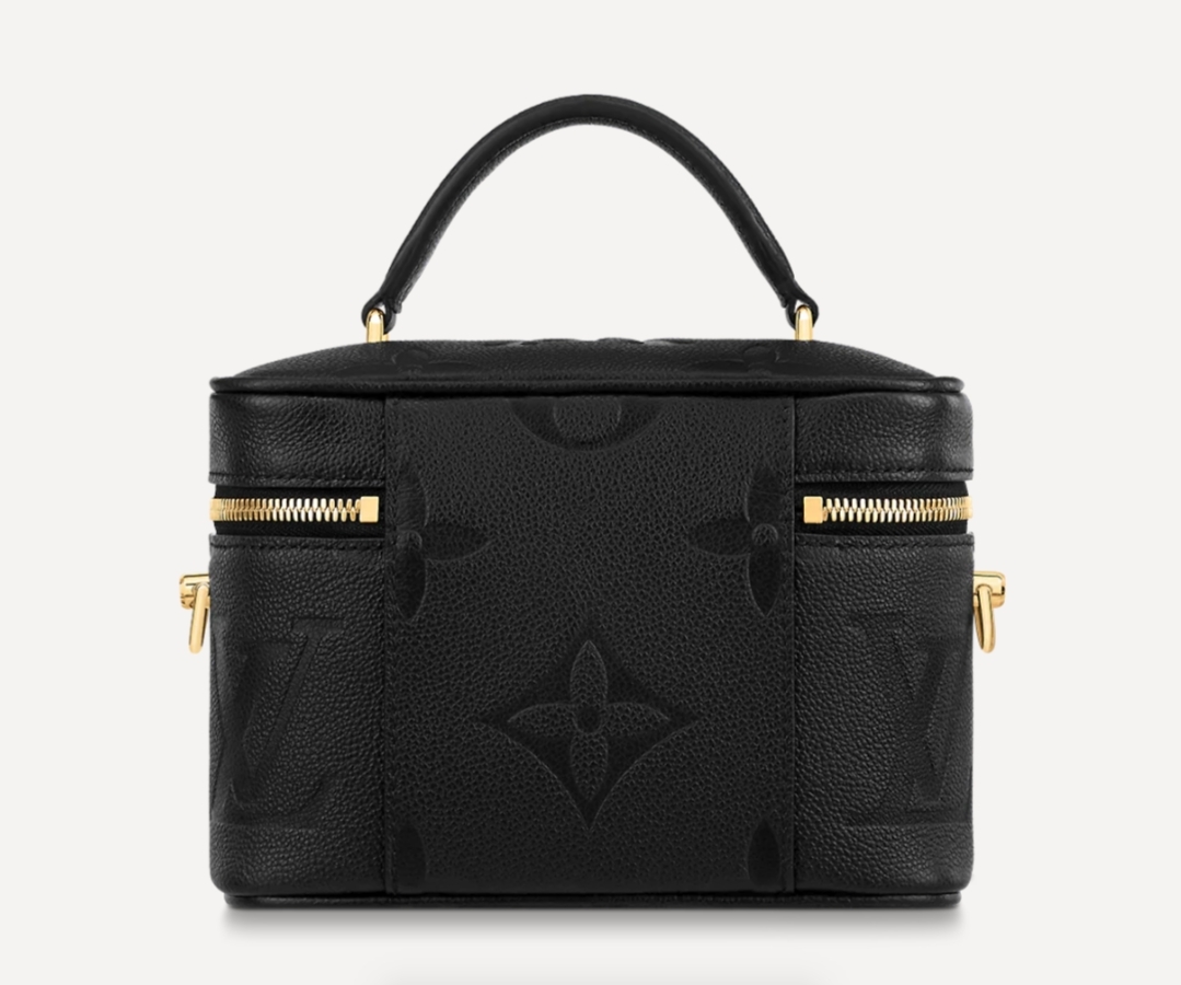 【 名牌手袋2021】LV化妝箱VANITY PM新色霧黑/米色/奶油色蔷薇木粉Giant Monogram