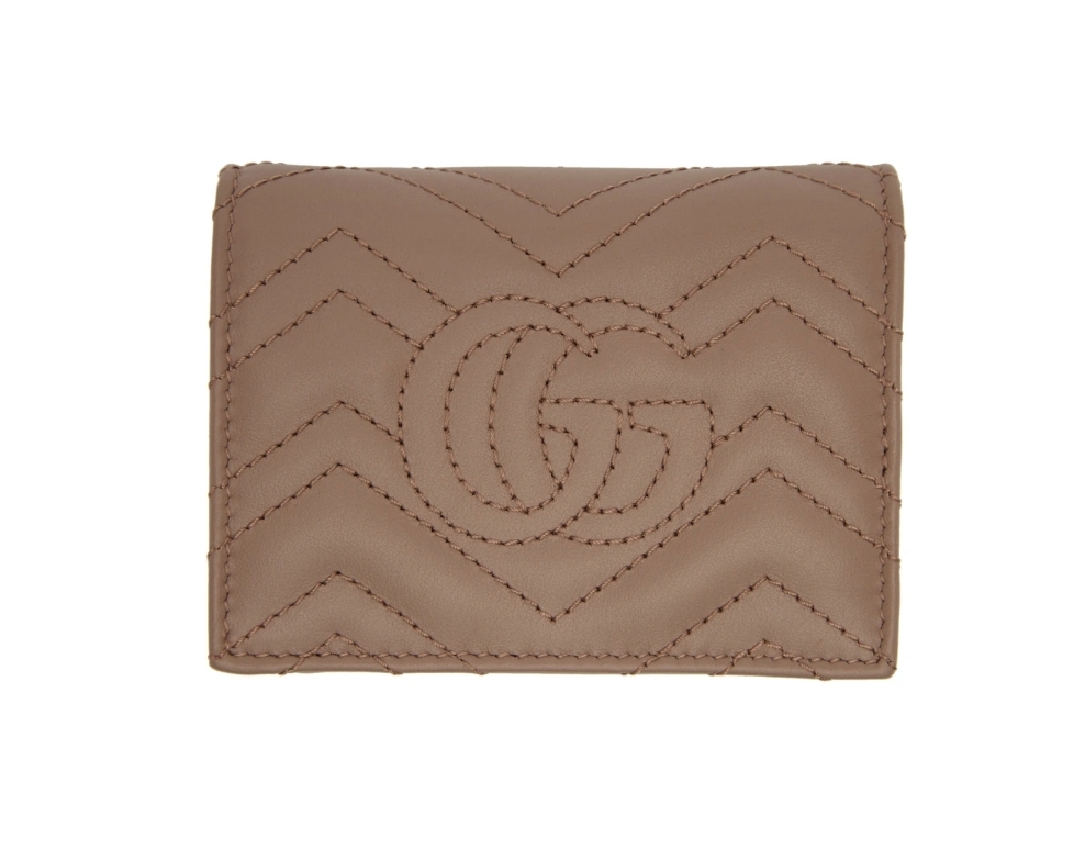 【名牌銀包卡套2021】網購LOEWE/Gucci/YSL/CHLOÉ奶茶色短銀包Card Holder