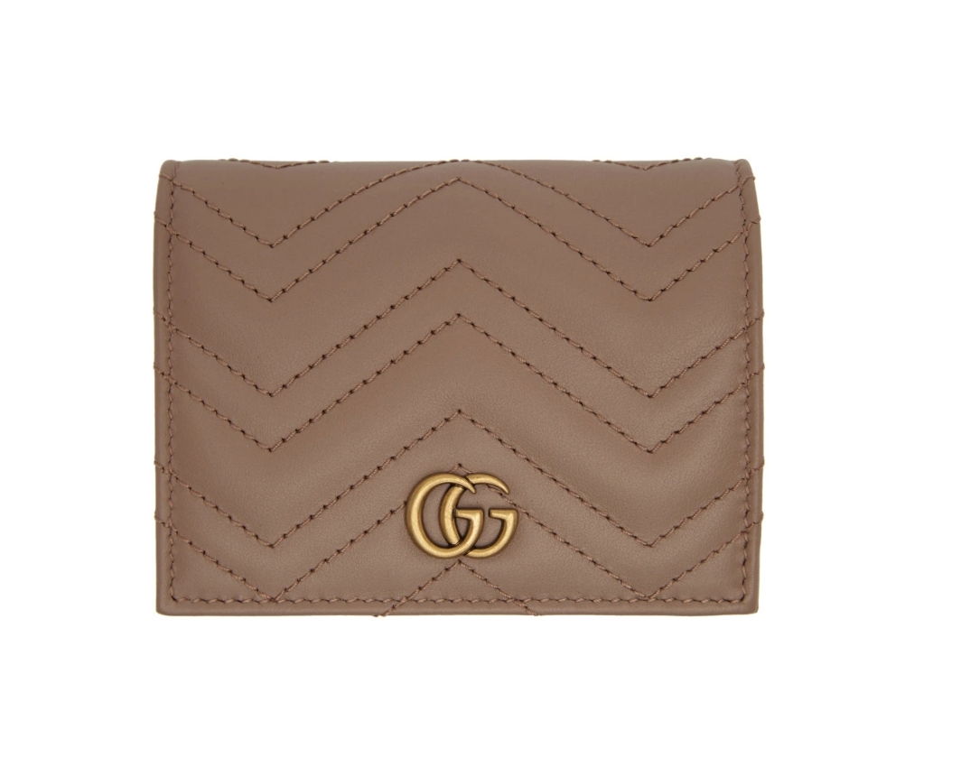 【名牌銀包卡套2021】網購LOEWE/Gucci/YSL/CHLOÉ奶茶色短銀包Card Holder