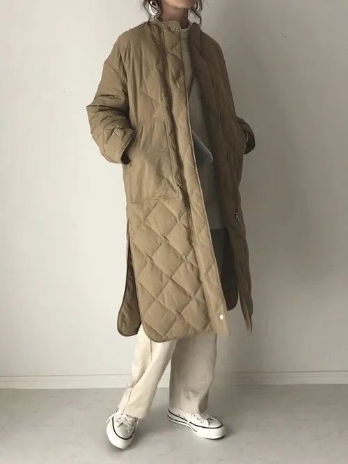 長版夾棉大衣