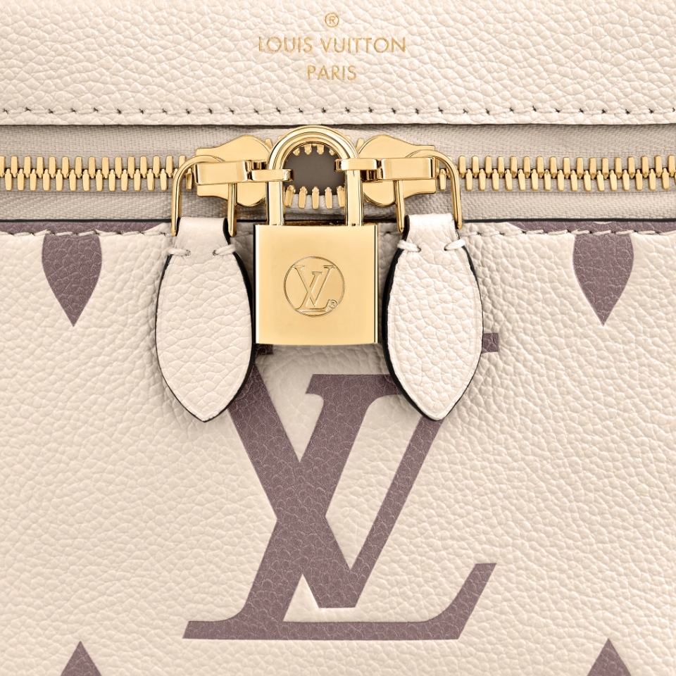 【 名牌手袋2021】LV化妝箱VANITY PM新色霧黑/米色/奶油色蔷薇木粉Giant Monogram