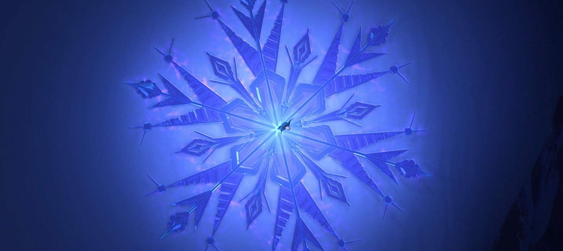 像冰雪一樣的圖案就像Elsa的冰雪圖騰,也有不少動漫迷覺得這圖騰與鬼滅之刃中的藍色圖騰一模一樣~圓形精緻的紋路,加上水藍色的顏色,完全就像是有魔法的結界一樣,讓人置身於夢幻境地當中~